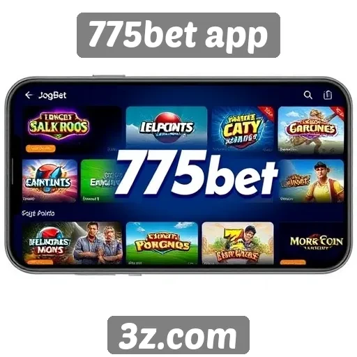Variedade de jogos disponíveis no 775bet app